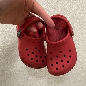 Red crocs